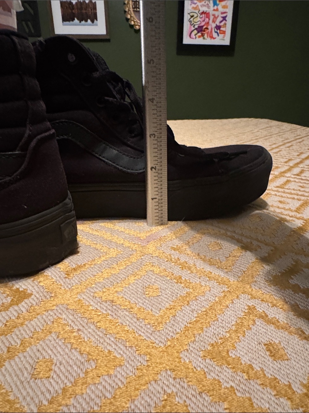 Vans Black High-Top Skater Sneakers - Picture 7 of 8